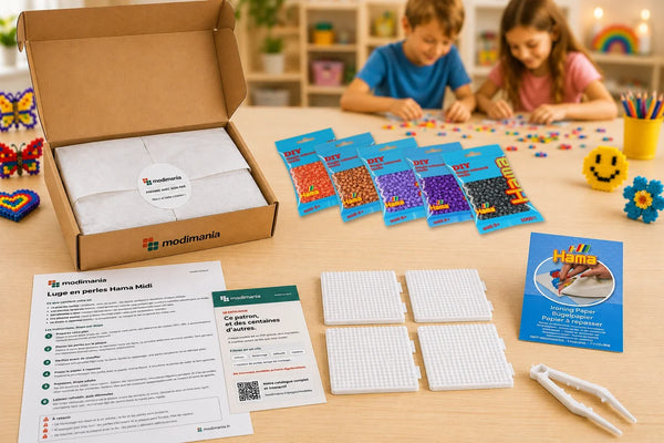 Kit complet de perles Hama Midi prêt à monter pour ce modèle, livré par My Little KDO