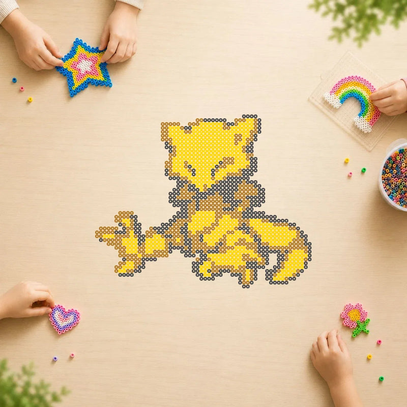 Abra — modèle terminé en perles Hama