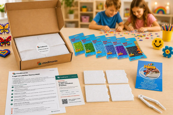 Kit complet de perles Hama Midi prêt à monter pour ce modèle, livré par My Little KDO