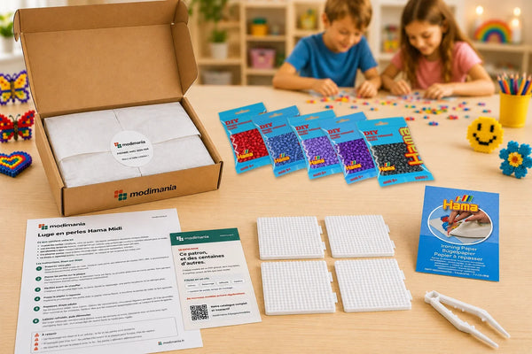 Kit complet de perles Hama Midi prêt à monter pour ce modèle, livré par My Little KDO