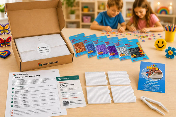 Kit complet de perles Hama Midi prêt à monter pour ce modèle, livré par My Little KDO