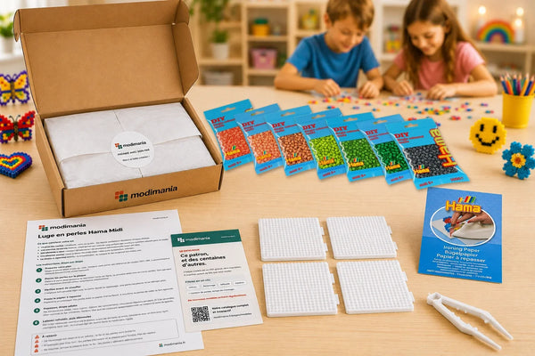 Kit complet de perles Hama Midi prêt à monter pour ce modèle, livré par My Little KDO