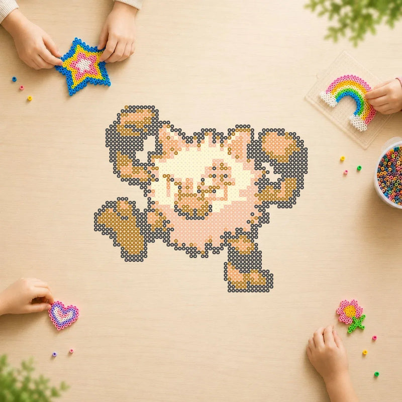 Colossinge — modèle terminé en perles Hama