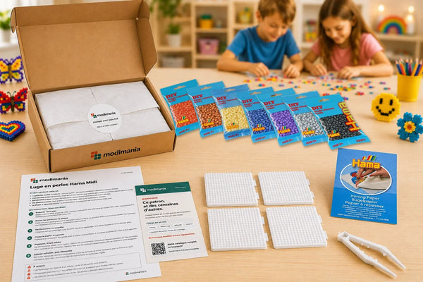 Kit complet de perles Hama Midi prêt à monter pour ce modèle, livré par My Little KDO