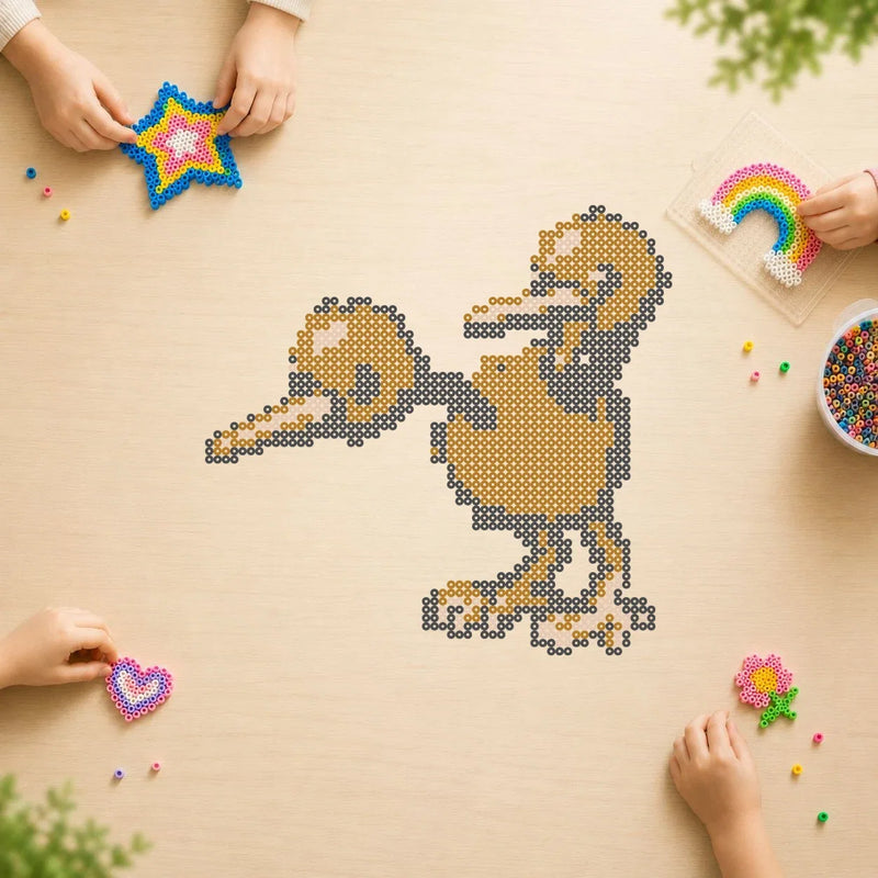 Doduo — modèle terminé en perles Hama