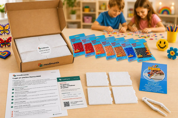 Kit complet de perles Hama Midi prêt à monter pour ce modèle, livré par My Little KDO
