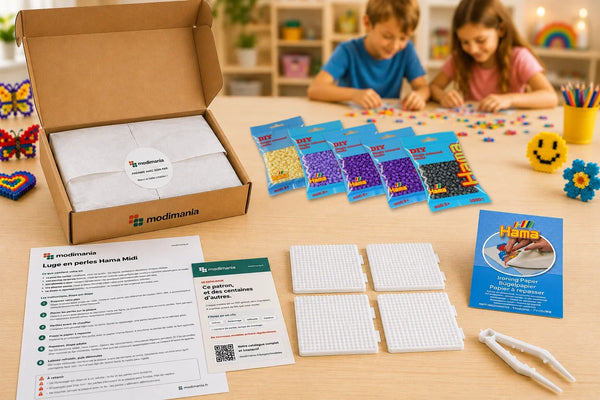 Kit complet de perles Hama Midi prêt à monter pour ce modèle, livré par My Little KDO