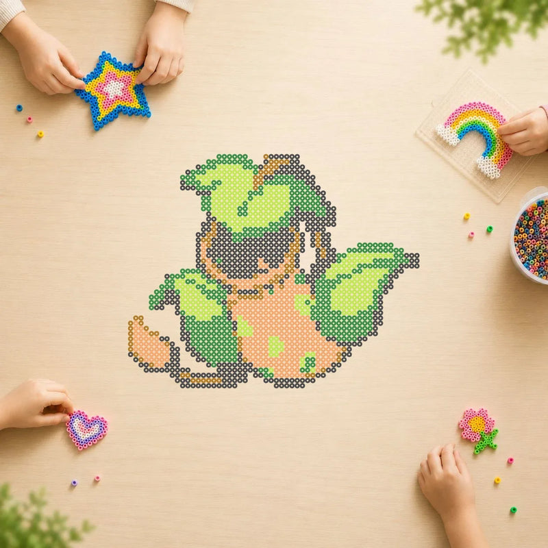 Empiflor — modèle terminé en perles Hama