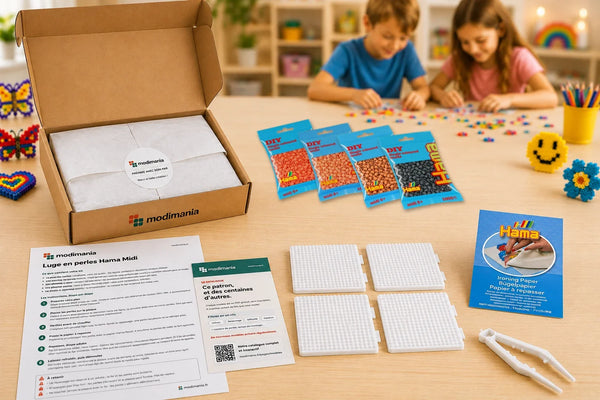 Kit complet de perles Hama Midi prêt à monter pour ce modèle, livré par My Little KDO