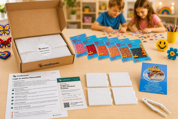 Kit complet de perles Hama Midi prêt à monter pour ce modèle, livré par My Little KDO