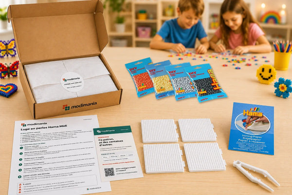 Kit complet de perles Hama Midi prêt à monter pour ce modèle, livré par My Little KDO