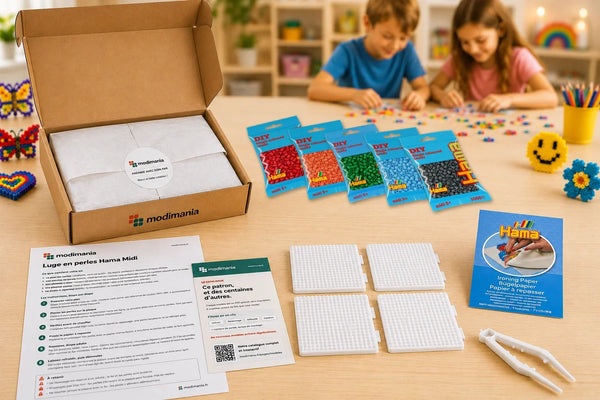 Kit complet de perles Hama Midi prêt à monter pour ce modèle, livré par My Little KDO