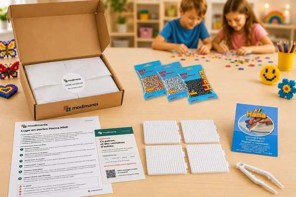 Kit complet de perles Hama Midi prêt à monter pour ce modèle, livré par My Little KDO