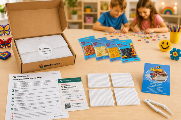 Kit complet de perles Hama Midi prêt à monter pour ce modèle, livré par My Little KDO