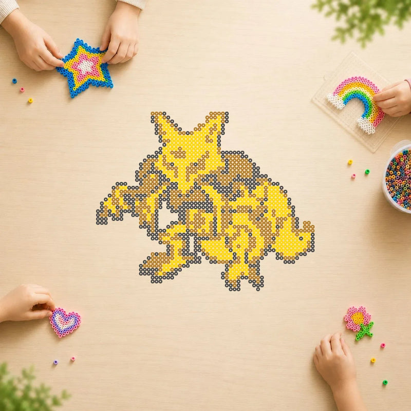 Kadabra — modèle terminé en perles Hama