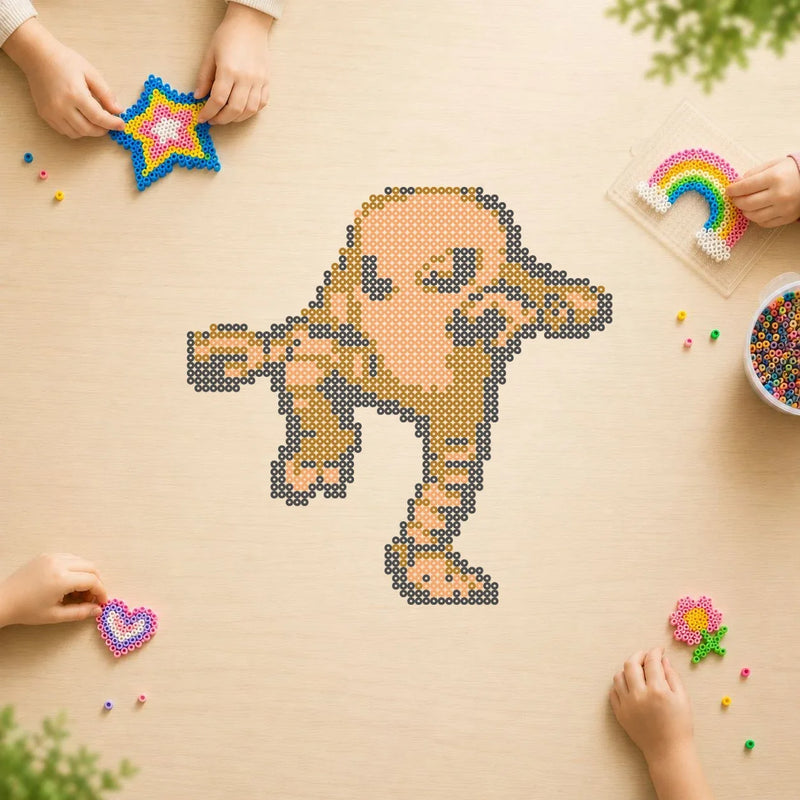 Kicklee — modèle terminé en perles Hama