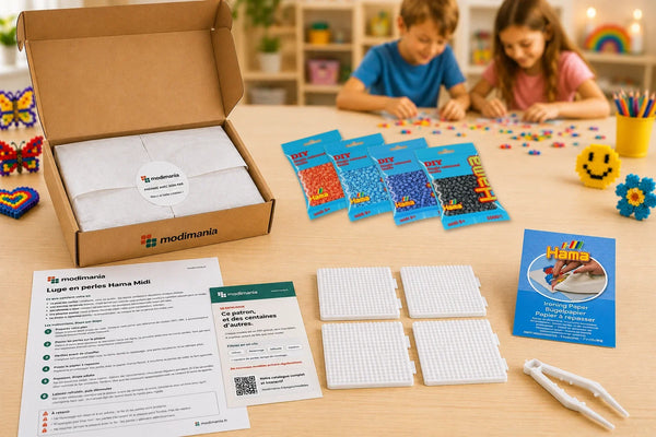 Kit complet de perles Hama Midi prêt à monter pour ce modèle, livré par My Little KDO