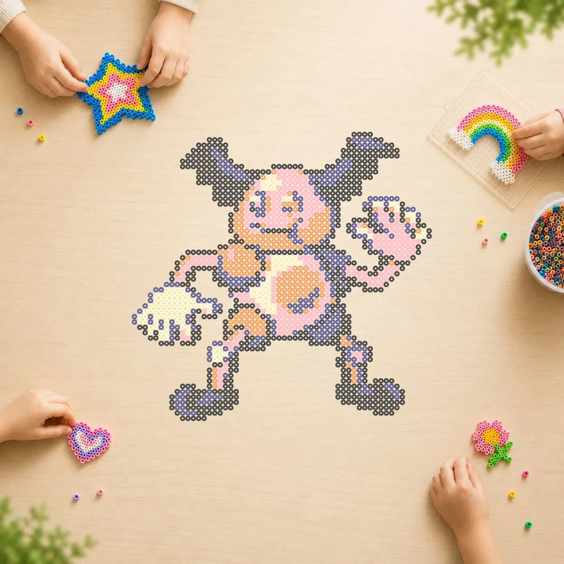 M. Mime — modèle terminé en perles Hama