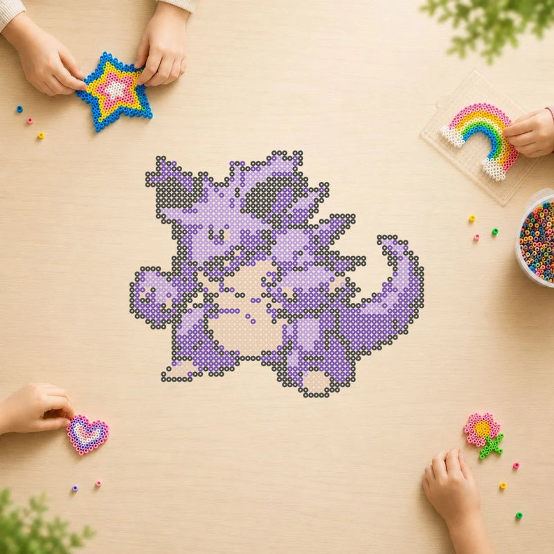 Nidoking — modèle terminé en perles Hama