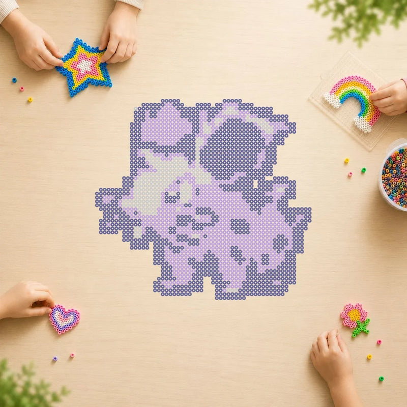 Nidoran♀ — modèle terminé en perles Hama