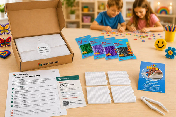 Kit complet de perles Hama Midi prêt à monter pour ce modèle, livré par My Little KDO