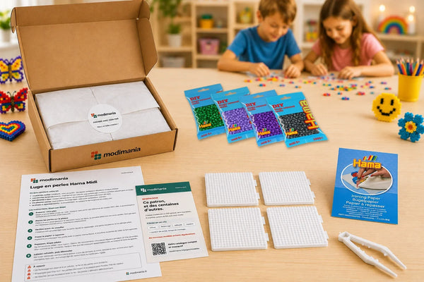 Kit complet de perles Hama Midi prêt à monter pour ce modèle, livré par My Little KDO