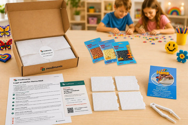 Kit complet de perles Hama Midi prêt à monter pour ce modèle, livré par My Little KDO