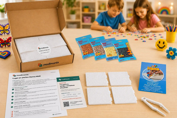 Kit complet de perles Hama Midi prêt à monter pour ce modèle, livré par My Little KDO