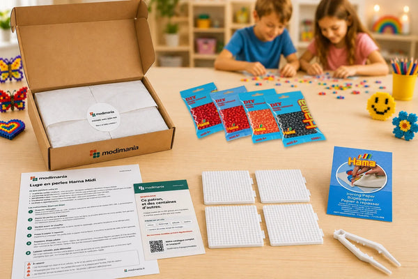 Kit complet de perles Hama Midi prêt à monter pour ce modèle, livré par My Little KDO