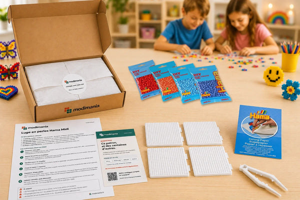 Kit complet de perles Hama Midi prêt à monter pour ce modèle, livré par My Little KDO