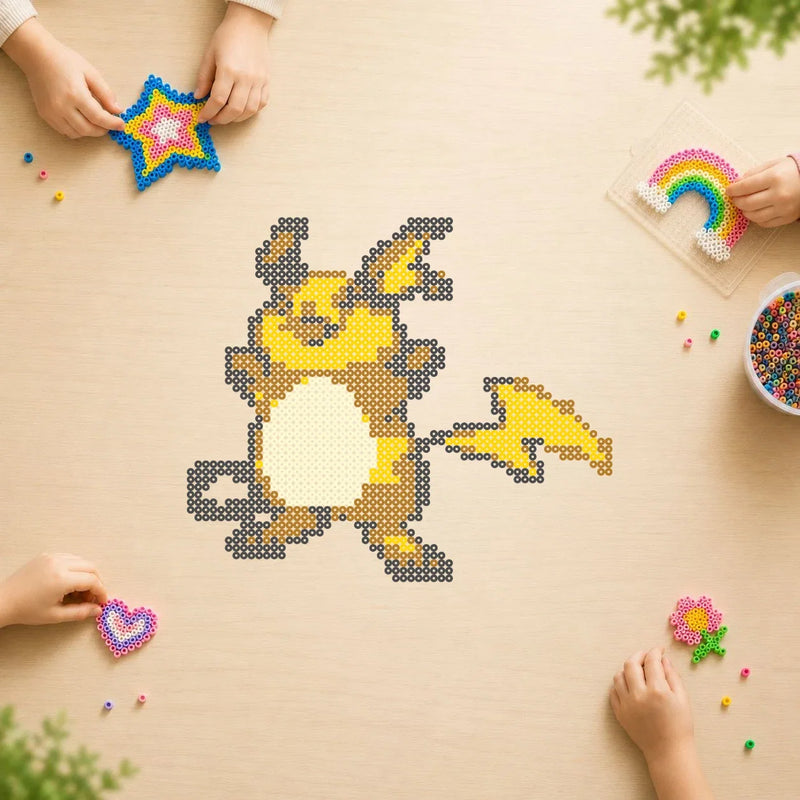 Raichu — modèle terminé en perles Hama