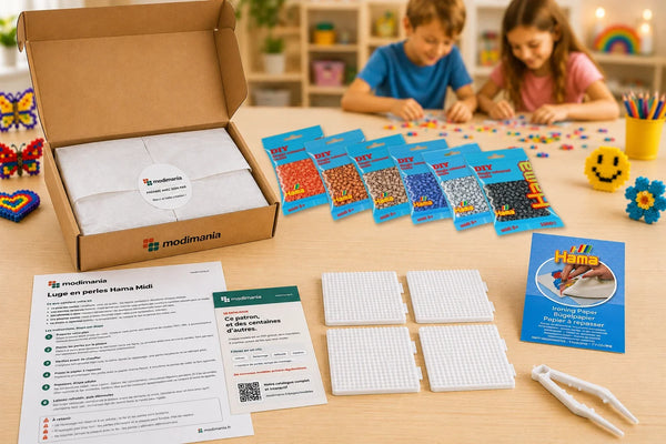 Kit complet de perles Hama Midi prêt à monter pour ce modèle, livré par My Little KDO