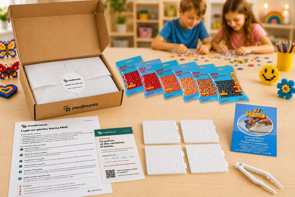 Kit complet de perles Hama Midi prêt à monter pour ce modèle, livré par My Little KDO
