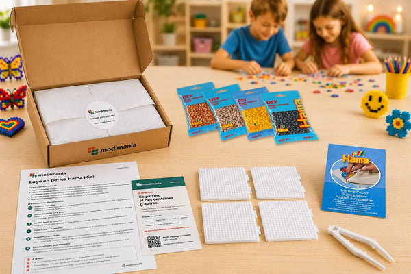 Kit complet de perles Hama Midi prêt à monter pour ce modèle, livré par My Little KDO