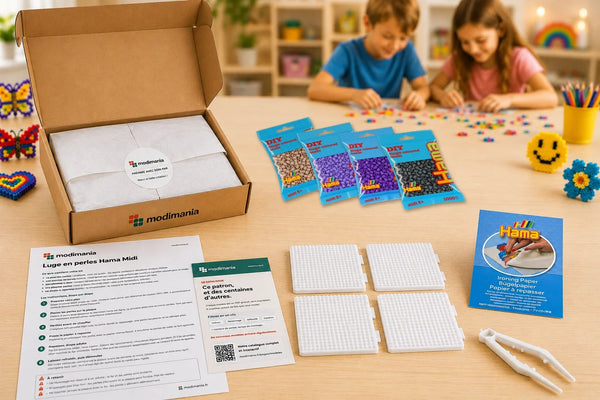 Kit complet de perles Hama Midi prêt à monter pour ce modèle, livré par My Little KDO