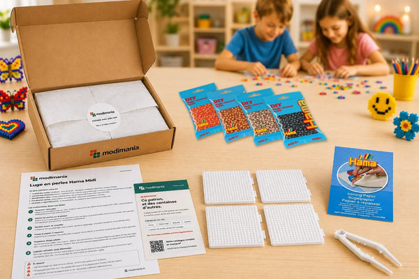 Kit complet de perles Hama Midi prêt à monter pour ce modèle, livré par My Little KDO