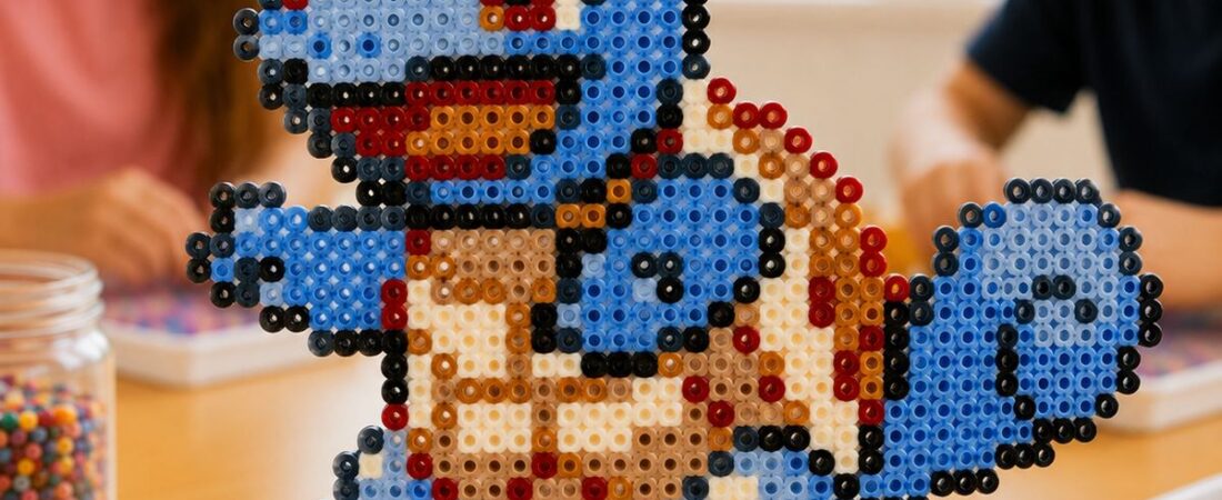 Carapuce en perles Hama Midi