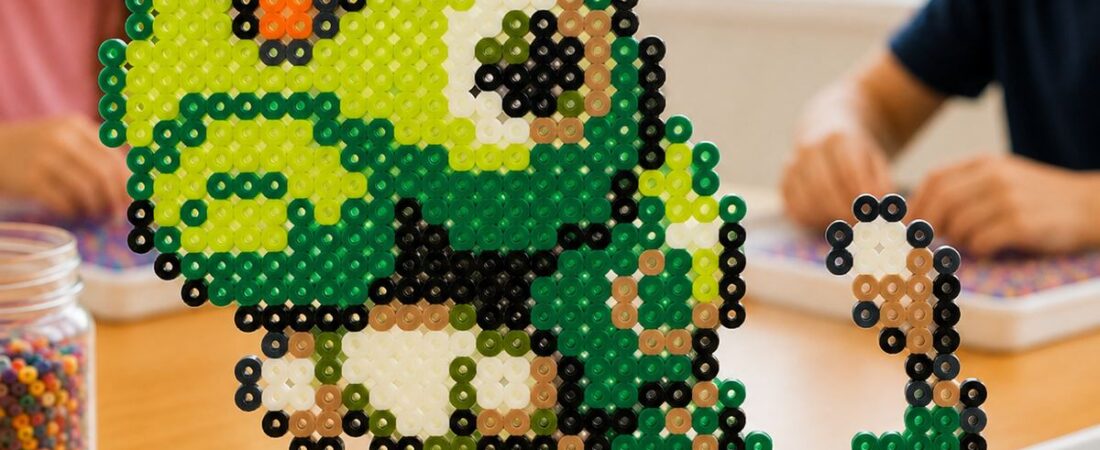 Chenipan en perles Hama Midi