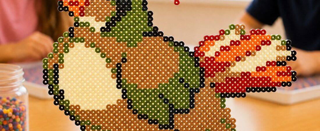 Roucoups en perles Hama Midi